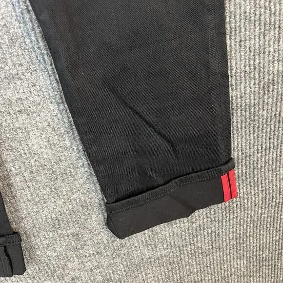 Belle by Kim Gravel Flexibelle Game Day Cuffed Jeans Black Womens Size 16P - Picture 6 of 12